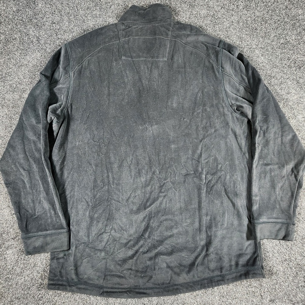 Tommy Bahama 1/4 Zip Mock Neck Sweater Men's Small Black Paradise Tech Stretch - Picture 4 of 10
